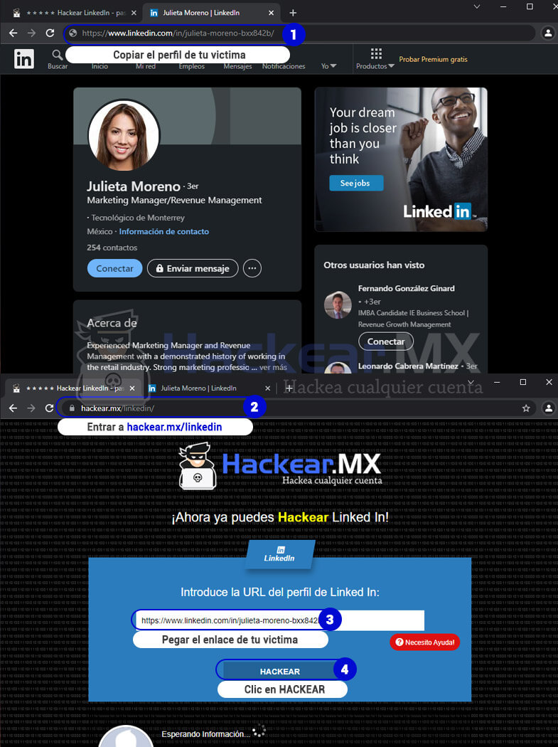 ⭐⭐⭐⭐⭐ Hack LinkedIn - Step By Step ( ╭╮ )